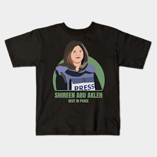 RIP shireen abu akleh Kids T-Shirt